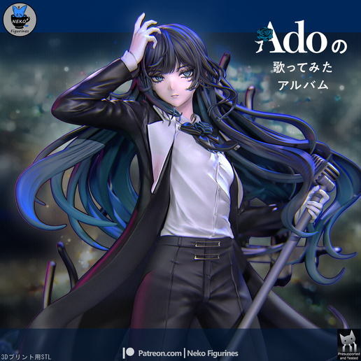 Ado Chando - Singer Fanart Figure for 3D Printing