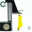 Cobotech-Sleepy Duck Articulated Keychain_03.png Cobotech Sleepy Duck Articulated Keychain - Cute Backpack Keychain