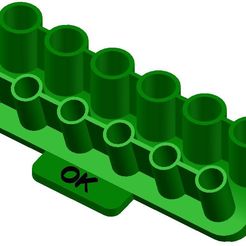 Porte Piles - OK.JPG Fichier STL gratuit Porte Piles - Version Piles Chargées OK・Design à télécharger et à imprimer en 3D