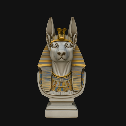 Anubis Bust (Design 2) - 3D Print Model