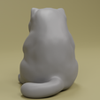 0005.png Sad and Lethargic British Shorthair Cat Figure for 3D Printing