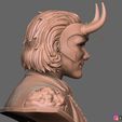 17.jpg Loki Bust - TV series 2021 - Marvel Comics 3D print model