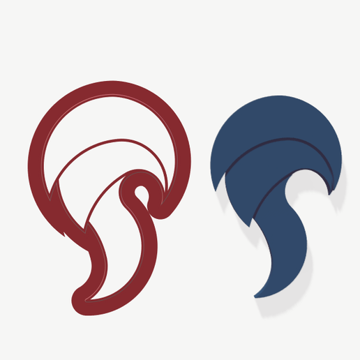 POLYMER CLAY CUTTER 5 SIZE (MIRROR) 3D model