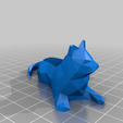 cat_full.png Laying Cat - Low Poly - Flower Pot