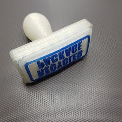 9df210adfa458982d71dc332a5c8a268_display_large.jpg Free STL file "Recycled package" ink-stamp with a handle・Object to download and to 3D print