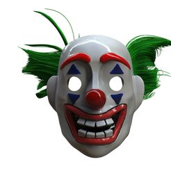 untitled.280.jpg OBJ-Datei The Joker Mask - Arthur Fleck 2019・Design für 3D-Drucker zum herunterladen, Enkil_Estudio_3D