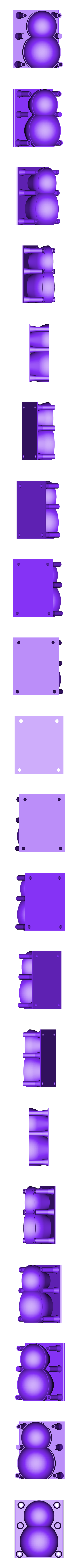 two_ball_snowman_female.STL Snowman maker (add two ball snowman)