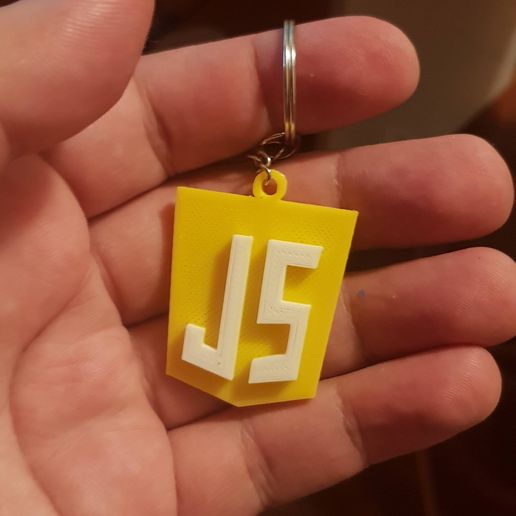 Javascript Programming Language Keychain 3D model