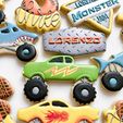 375585337_634886418765618_2736678362659065969_n.jpg Monster Truck Jam Cookie Cutter Set - SHARP cutting edges! Shark, Logo, Truck, Car