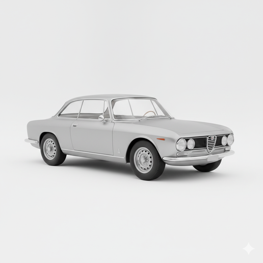 Alfa Romeo 2600 automobile, pickup, garage, sports car, supercar, vintage car, diorama, vehicle, truck, muscle car, car 3D, hypercar, car STL, car, race car, car model, JDM, SUV, classic car, drift car