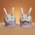 goomy-render.png Pokemon - Goomy, Sliggoo and Goodra with 2 poses