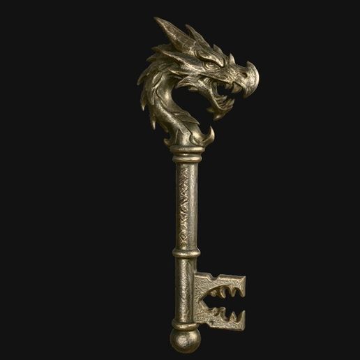 Llave de dragón – modelo 3D