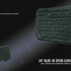 01-Living-water-plaque.jpg 3D file Mandalorian Living Waters Plaque・3D printable model to download