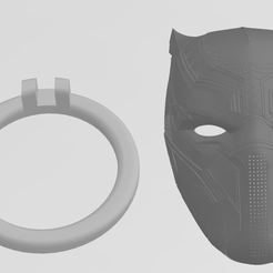 bp.png Free STL file CAR ENGINE START BUTTON COVER BLACK PANTHER・3D print model to download, CnC-Duino