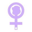 Logo femista.stl Feminist Fist for Equality and Strength Key Chain
