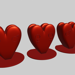 corazon.png STL file Toothbrush holder - couples・3D print design to download, CristinaUY