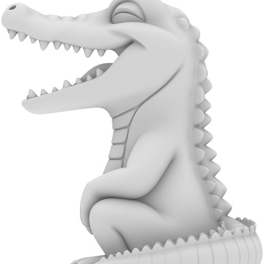 2.jpg Happy Croco Buddy – Cute Sitting Crocodile Figurine / Niedliche sitzende Krokodil‑Figur