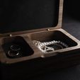 DSC03509.jpg Jewelry Box with Lid | STL File for 3D Printing | Two-Compartment Jewelry Organizer | Wooden Box Design for CNC
