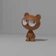 1.png Cute Brown Bear figure 3D Printable
