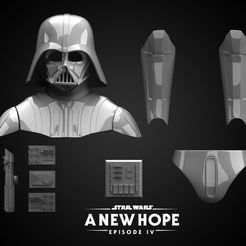 1.jpg STL file DARTH VADER A NEW HOPE | ANH | HELMET | ARMOR | CHEST BOX | BELT SET | LIGHTSABER・3D printable design to download
