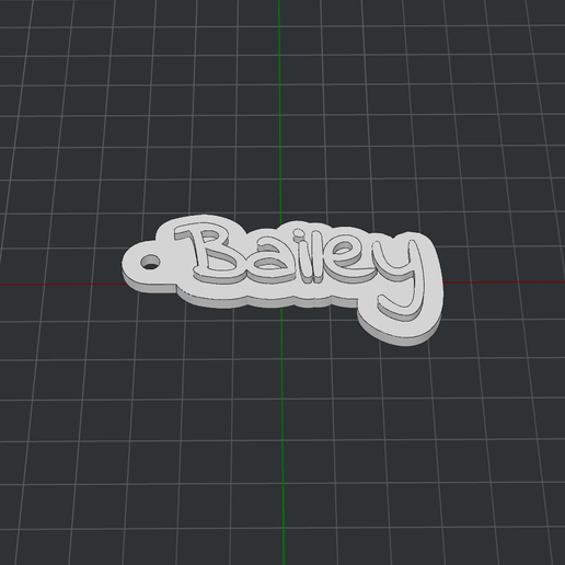 Keychain Bailey 3D model