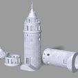 ga3.jpg Galata Tower - 3 Part - Galata Kulesi 3D Model STL