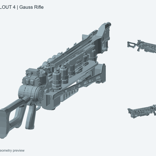 Fallout 4 Gauss Rifle STL
