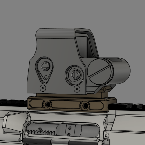 🔫 KASTLE GROUP FRT EXPS STYLE OPTIC RISER・ 3MF File for 3D
