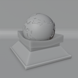 earth-1-1.png Earh Gravity outside map and 2 Stands for 3D Print