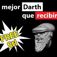 Peds Darth | que recibir STL-Datei Wargames-Bartköpfe kostenlos herunterladen • Modell für den 3D-Druck, GatoNegro
