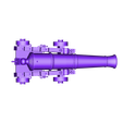 cannon_complete.stl Naval Cannon