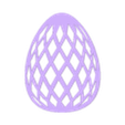Easter Egg romboidal no hole.stl Flat Easter Eggs for decoration