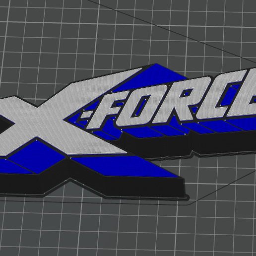 🏢 X-Force Desk Decor – Marvel Logo Display Plaque 3D Print STL | Easy ...