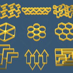 0.jpg STL file royal tease SPACE-FILLING COOKIE CUTTER collection👑・3D printer design to download