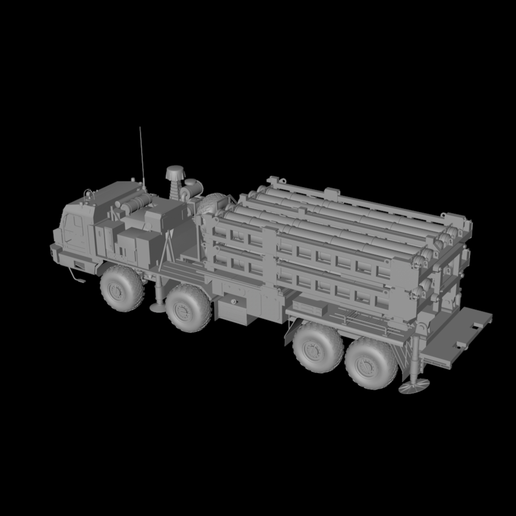 Russian S-350 air defense missile launcher digital model material 3D model