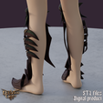 4.png Fantasy Minthara Spidersilk Boots Plates Baldrurs Gate 3 STL
