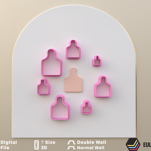 POLYMER CLAY CUTTERS/EULITEC.COM/CC/COPYRIGHTED LICENSE 3D model