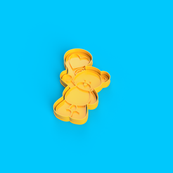 osito-4k.png STL file Teddy Bear Cutter + Marker・3D print design to download, Pipaso3D