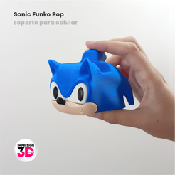 SOP2.png Fichier STL Support pour téléphone portable Sonic funko・Plan pour imprimante 3D à télécharger