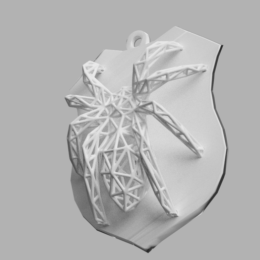 Spider voronoi hunting board - 3D model önizlemesi