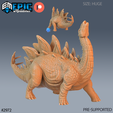 2972-Stegosaurus-Cry-Huge.png Stegosaurus Set ‧ DnD Miniature ‧ Tabletop Miniatures ‧ Gaming Monster ‧ 3D Model ‧ RPG ‧ DnDminis ‧ STL FILE