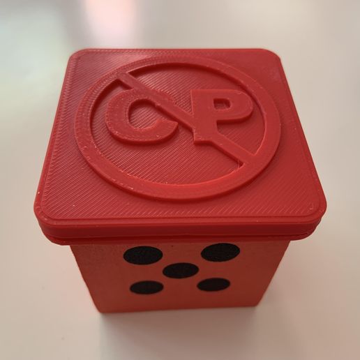 No CP Big Dice Cap - 40k AOS Warhammer Wargaming 3D model
