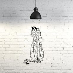 31608880db7abb47e3f6a5d6afe3b90f_preview_featured.jpg Бесплатный STL файл Cat wall sculpture 2D・3D-печатная модель для загрузки