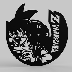 Reloj_Goku.png Archivo STL RELOJ GOKU・Plan imprimible en 3D para descargar