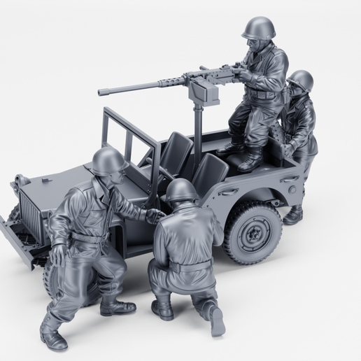 Bantam BRC 40 + Soldiers (US, WW2)