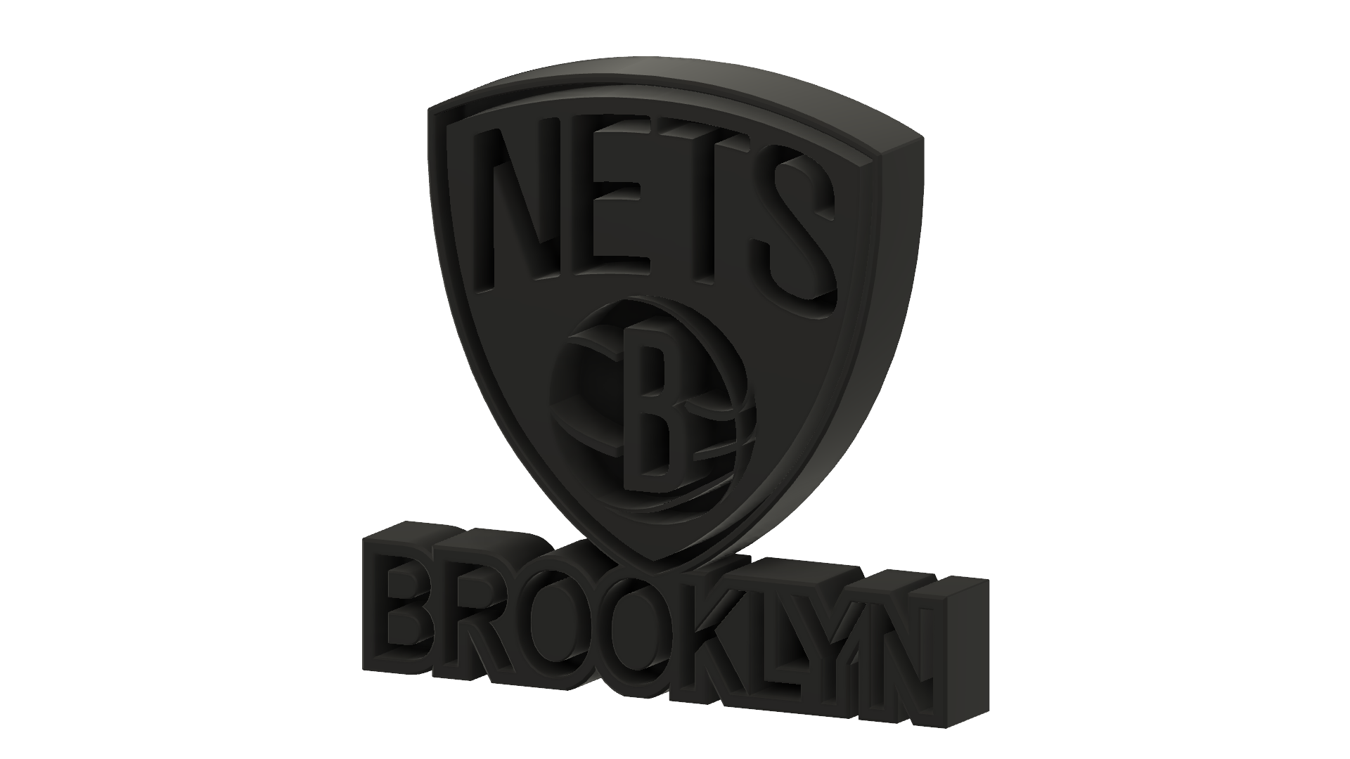 Brooklyn-Nets-NBA-black-frame-v1.png STL file Brooklyn NETS NBA・Model to download and 3D print, Upcrid
