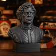 StudioPhoto2_up.png Ayrton Senna F1 Tribute Bust | Legendary Racing Icon STL for 3D Printing