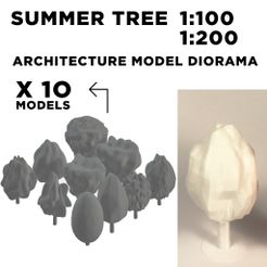 0.jpg x10 TYPES OF SUMMER TREE 1:100 / 1:200 ARCHITECTURE MODEL DIORAMA