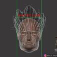 15a.jpg Groot mask - Guardians of the Galaxy - Marvel comics cosplay 3D print model