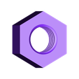M5x0.8_nut.STL Most Common Metric Nut And Bolt - M2 through M20